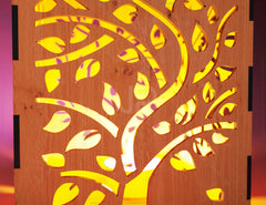 Tree Leaves Candle Holder Laser Cut Lamp wood Tea light Lantern Votive Gift SVG |#149| VectorPort