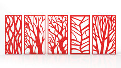 Tree Ornaments for decorative partitions panel screen CNC Laser Cutting File | SVG, DXF, AI |#C015| VectorPort