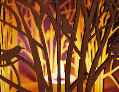 Tree with bird Leaf Candle Holder Laser Cut Lamp wood Tea light Lantern Votive Gift SVG |#150| VectorPort