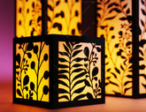 Papercut Floral Lantern Candle Holder SVG Laser Cut Lamp Tea light template Files |#154| VectorPort