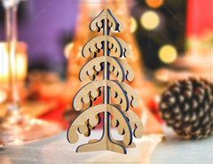 Standing Christmas Trees Laser cut Snowflake SVG Craft templates Cricut Glowforge | SVG |#160|