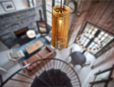Cylinder Wood Pendant Light Chandelier Lamp lampshade laser | SVG, DXF, AI |#161| VectorPort