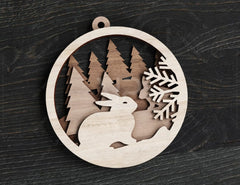 Christmas balls Tree Decorations Craft Hanging Bauble Paper art wood carving stencil laser cut templates |#163|