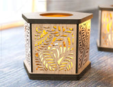 Candle Holder Laser Cut Lamp plywood Tea light Lantern Votive Gift Wooden table Lamp Lantern Digital Download SVG |#U167| VectorPort