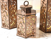 Wooden Wedding Decoration Lantern Laser Cut Centerpiece Night Light Lampshade Table Candle Holder SVG |#168| VectorPort
