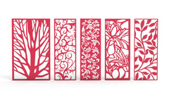 Tree Ornaments for decorative partitions panel screen CNC Laser Cutting File | SVG, DXF, AI |#C017| VectorPort