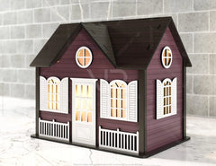 Wooden House Laser Cut Night Light Lamp Mdf Laser Cutting Home Lampshade Table Candle Holder Tea light SVG |#U179| VectorPort