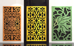 Tree Ornaments for decorative partitions panel screen CNC Laser Cutting File | SVG, DXF, AI |#C018|