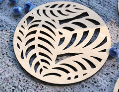 Round Laser Cut Wood Coasters Drink Tea Coffee Cup Mat Pad Placemat Tableware Digital Download | SVG, DXF |#U184| VectorPort