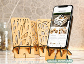 Laser Cut Wooden Mobile Phone Stand Cell Phone Holder Digital Download SVG |#185| VectorPort