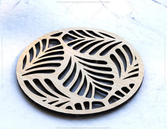 Round Laser Cut Wood Coasters Drink Tea Coffee Cup Mat Pad Placemat Tableware Digital Download | SVG, DXF |#U186|