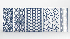 Ornaments for decorative partitions panel screen CNC Laser Cutting File | SVG, DXF, AI |#C019|