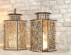 Spring Flower Pattern Lamp Candle Holder Ornaments Opener Lantern Decoration Table Digital Download SVG |#190| VectorPort