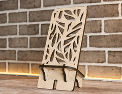 Laser Cut Wooden Mobile Phone Stand Cell Phone Holder Digital Download SVG |#U196| VectorPort