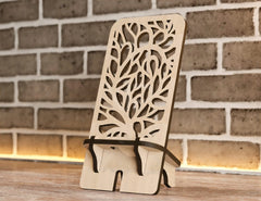 Laser Cut Wooden Mobile Phone Stand Cell Phone Holder Digital Download SVG |#U196|