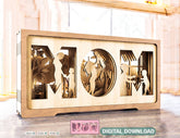 Mom and Son Multilayer Standing Shape Happy Mother’s Day Gift for Mom, Shadow box SVG plan, Diy gift Digital Download |#197| VectorPort