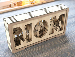Mom and Son Multilayer Standing Shape Happy Mother’s Day Gift for Mom, Shadow box SVG plan, Diy gift Digital Download |#197| VectorPort