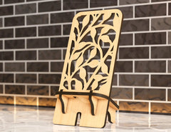 Laser Cut Wooden Mobile Phone Stand Cell Phone Holder Digital Download SVG |#U198| VectorPort