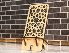 Laser Cut Wooden Mobile Phone Stand Cell Phone Holder Digital Download SVG |#U198| VectorPort
