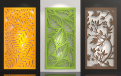 Tree Ornaments for decorative partitions panel screen CNC Laser Cutting File | SVG, DXF, AI |#C002|