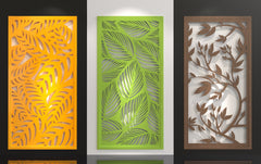Tree Ornaments for decorative partitions panel screen CNC Laser Cutting File | SVG, DXF, AI |#C002| VectorPort