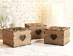 Ring Box Heart Pattern Decorative Wooden Gift box laser cut Jeweler case Wedding Birthday Valentine Gift Box Digital Download |#200| VectorPort