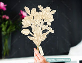 Personalized Flowers for Mom, Mother’s day gift laser cut SVG plan, Customizable Engraving Diy gift Digital Download |#U204| VectorPort