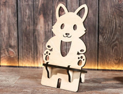Phone Stand Cute Bear Cat & Dog Laser Cut Mobile Stand Cell Phone Holder Digital Download SVG |#205| VectorPort