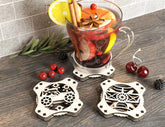 Coaster Mechanical Laser Cut Plane Car Carousel Tea Coffee Cup Mat Pad Placemat Tableware Digital Download |#206| VectorPort