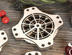 Coaster Mechanical Laser Cut Plane Car Carousel Tea Coffee Cup Mat Pad Placemat Tableware Digital Download |#206| VectorPort