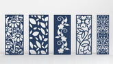 Ornaments for decorative partitions panel screen CNC Laser Cutting File | SVG, DXF, AI |#C021| VectorPort