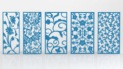 Ornaments for decorative partitions panel screen CNC Laser Cutting File | SVG, DXF, AI |#C021| VectorPort