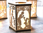 Mother’s Day Candle Holder Laser Cut Lamp plywood Tea light Lantern Votive Gift Wooden table Lamp Lantern Digital Download SVG |#U212|