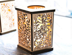 Mother’s Day Candle Holder Laser Cut Lamp plywood Tea light Lantern Votive Gift Wooden table Lamp Lantern Digital Download SVG |#U212| VectorPort