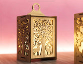Candle Holder Laser Cut Tree & Animals Lamp wood Tea light Lantern Votive Gift Digital Download |#U213| VectorPort