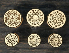 Round Decorative Wooden Gift box laser cut Jeweler Case Wedding Love Digital Download |#213| VectorPort