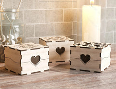 Ring Box Heart Pattern Decorative Wooden Gift box laser cut Jeweler case Wedding Birthday Valentine Gift Box Digital Download |#U221| VectorPort