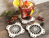Mechanical Laser Cut Coaster Tea Coffee Cup Mat Pad Placemat Tableware Digital Download |#U222| VectorPort