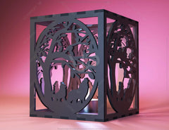 Candle Holder Laser Cut plywood Tea light Forest Theme with Deer Lantern Votive Gift Wooden Lantern Digital Download SVG |#222| VectorPort