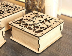 Opener Laser Cut Gift Box with Decorative Heart pattern Jeweler Case Wedding Love vector Digital Download |#U225| VectorPort