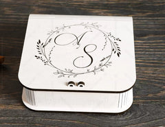 Book Shape Wooden Gift Box with lock Laser cut Card Case Favor Box Wooden Bag Purse Ring Box Digital Downloads | SVG |#226| VectorPort