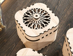 Enchanting Moments: Laser Cut Keepsake Box with Rotating Feature - Laser Cut Spinner Gift Box - Jeweler Opener Case SVG Digital Download |#U227|