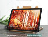 Laser Cut Wooden Tablet Stand Flexible Tablet Holder 6-10 in Digital Download SVG |#228| VectorPort