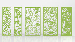 Ornaments for decorative partitions panel screen CNC Laser Cutting File | SVG, DXF, AI |#C023|