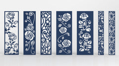 Ornaments for decorative partitions panel screen CNC Laser Cutting File | SVG, DXF, AI |#C023|