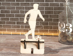 Phone Stand Football Player, Soccer ball Cut Mobile Stand Cell Phone Holder Digital Download SVG |#U230| VectorPort