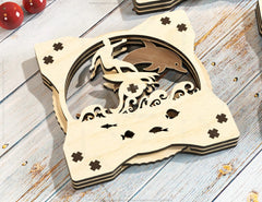 Coaster Mechanical Laser City Ball Dolphine Tea Coffee Cup Mat Pad Placemat Tableware Digital Download |#U231| VectorPort