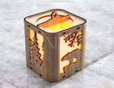Christmas Candle Holder New Year Lamp Night Light Deer Lantern Decoration Hanging Tree Decoration Digital Download |#234| VectorPort