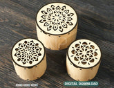 Decorative Round Wooden Gift box laser cut Jeweler Case Wedding Love Digital Download |#U238| VectorPort