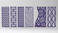 Ornaments for decorative partitions panel screen CNC Laser Cutting File | SVG, DXF, AI |#C024| VectorPort